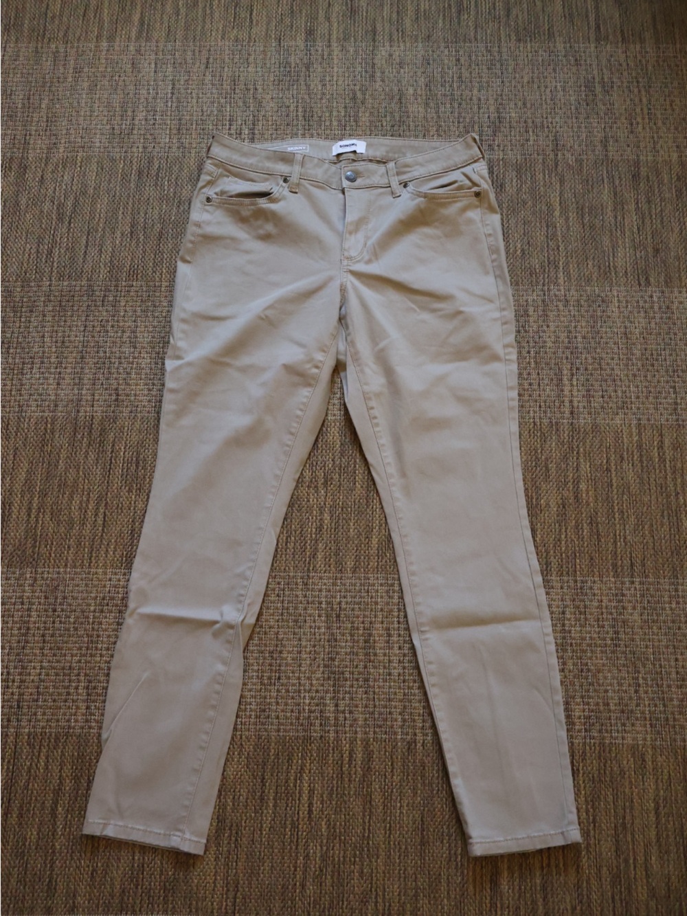 Sonoma Skinny Chino Pants in Tan/Khaki